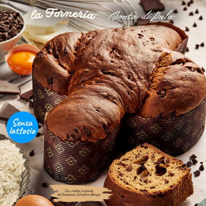 Colomba Cagliari Calcio con Gocce di Cioccolato 750 g - 1 cartone da 5 Pz - immagine 2