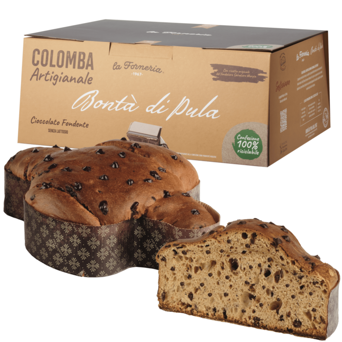 Colomba con Gocce di Cioccolato Fondente 750 g - 1 cartone da 5 Pz