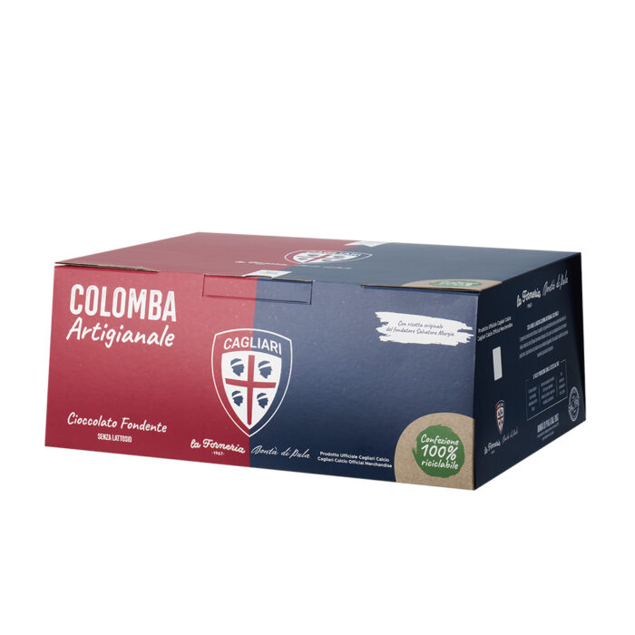 Colomba Cagliari Calcio con Gocce di Cioccolato 750 g - 1 cartone da 5 Pz - immagine 5