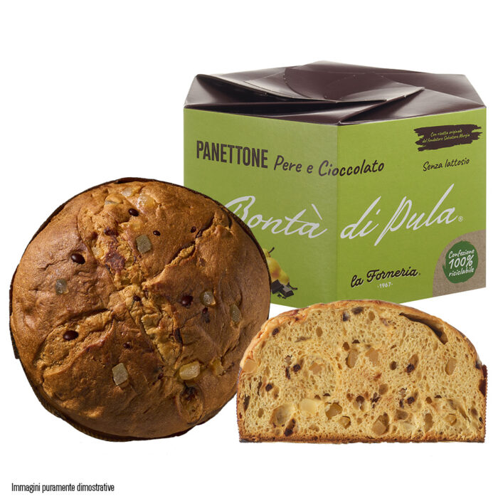 Panettone Pere e Gocce di Cioccolato 750 g "1 cartone da 6 Pz"