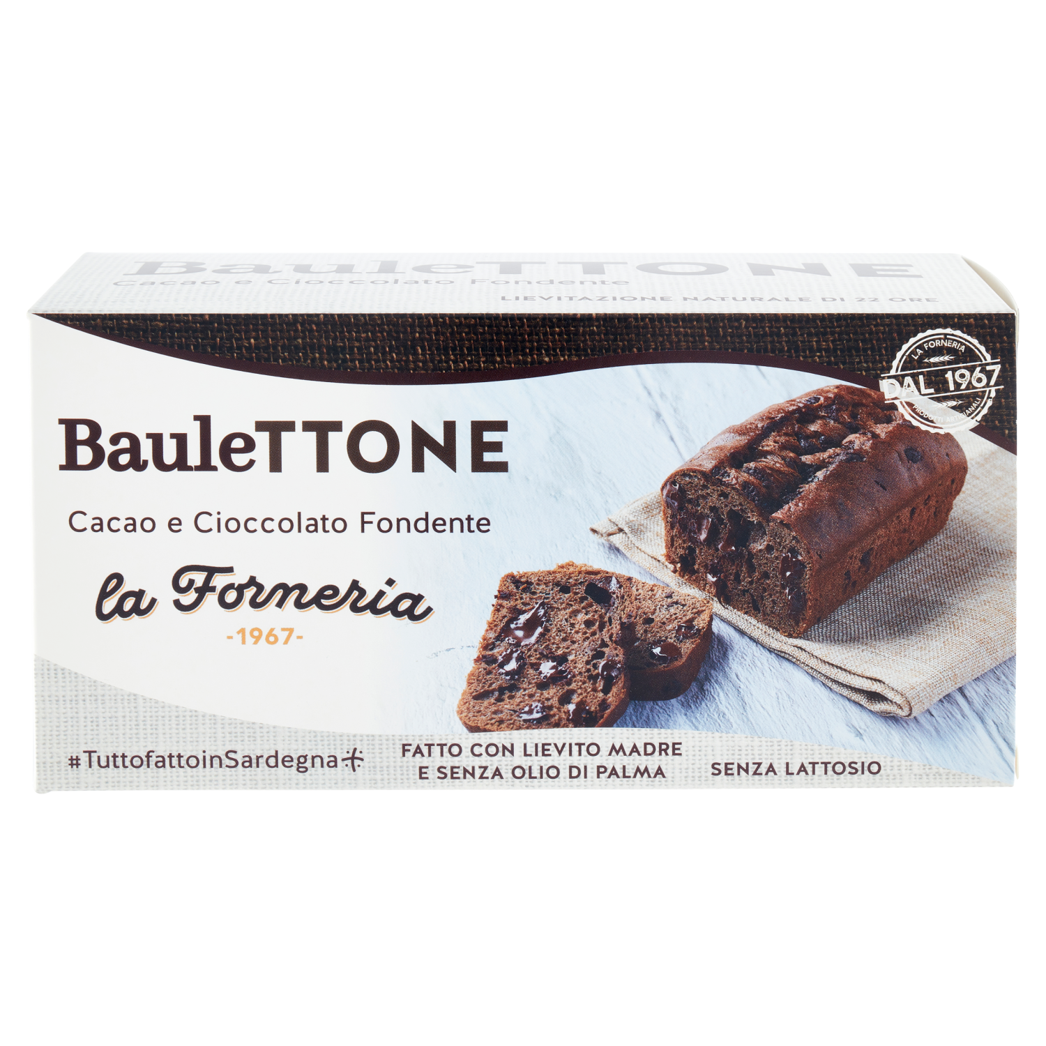 bauleTTONE Cacao e Cioccolato Fondente 280 g "1 cartone da 6 Pz"