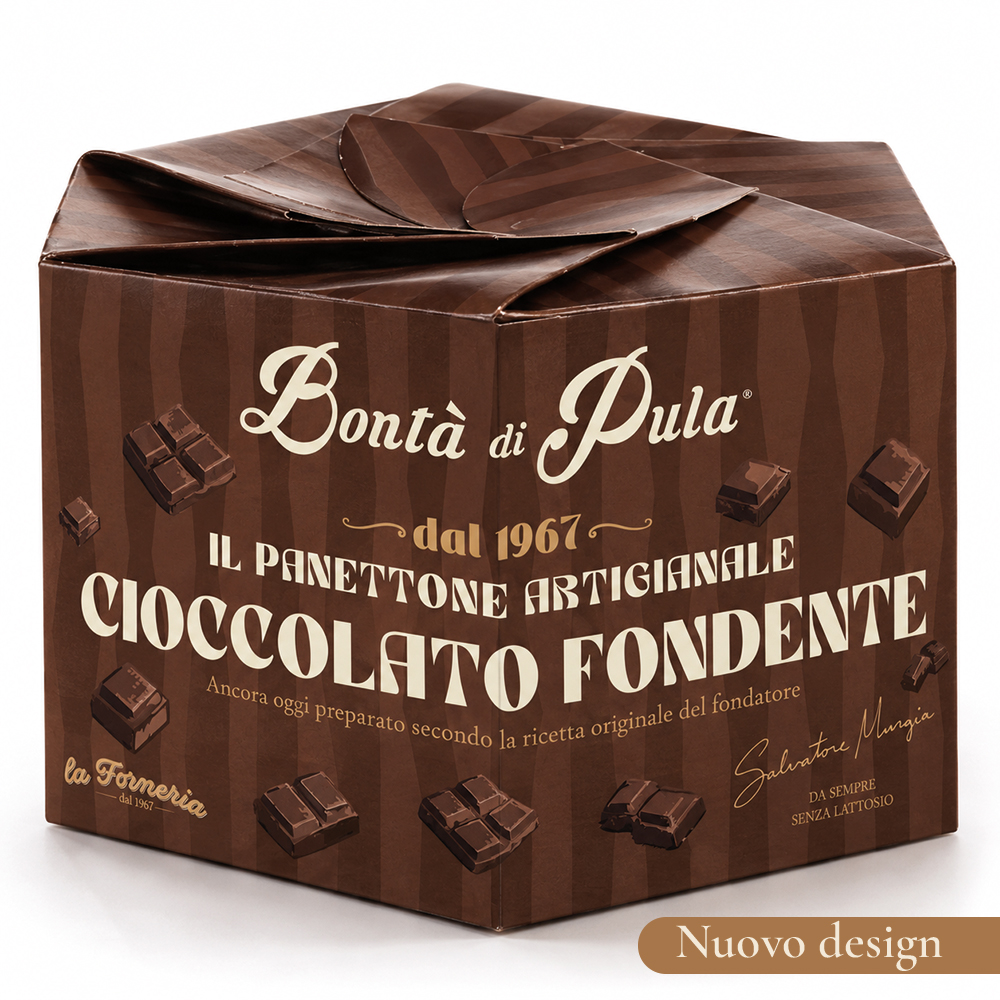 Panettone con Gocce di Cioccolato Fondente 750 g - 1 cartone da 6 Pz - immagine 2