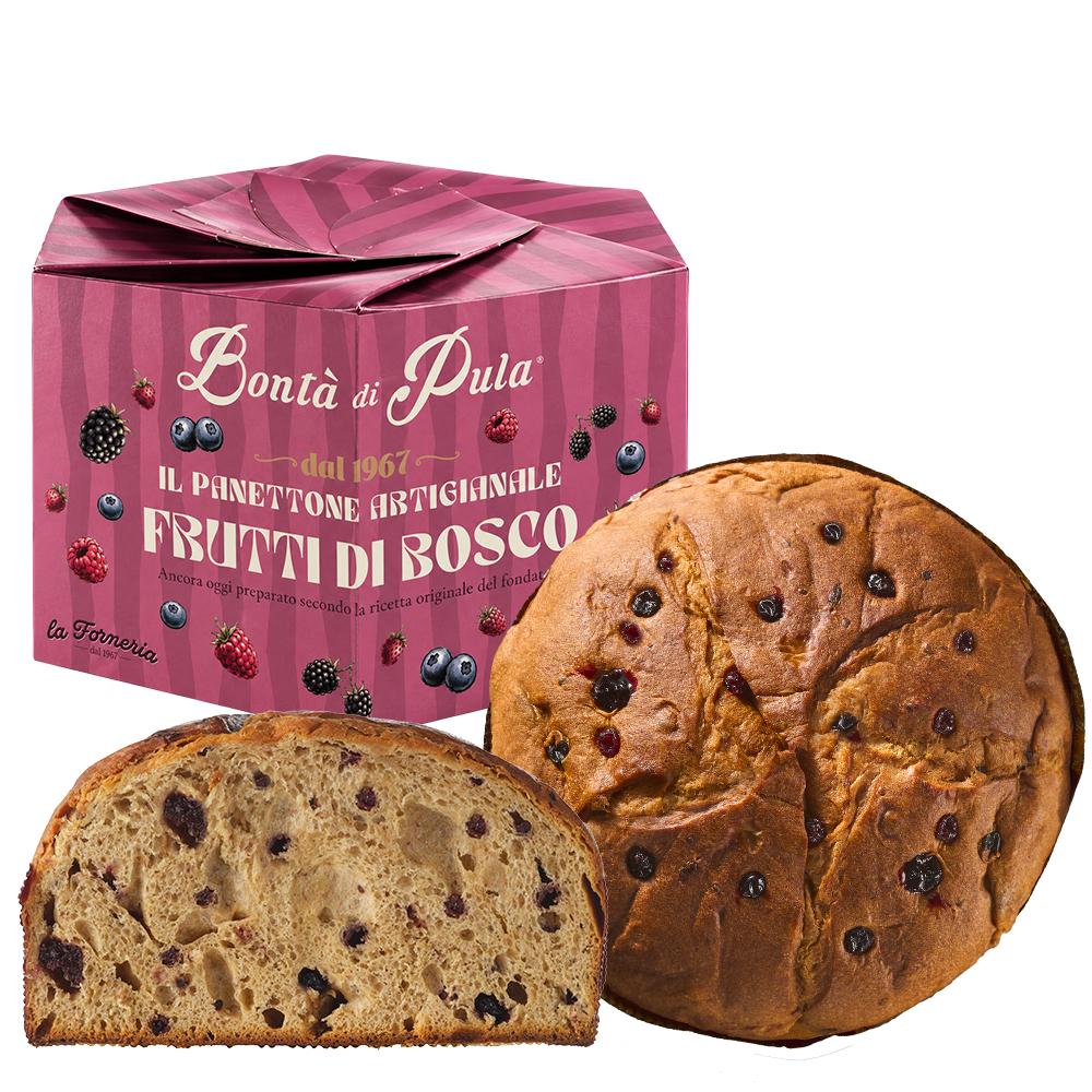 Panettone ai Frutti di Bosco 750 g - 1 cartone da 6 Pz