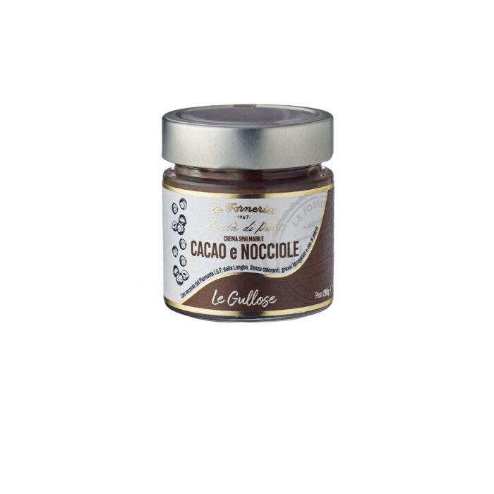 Crema spalmabile al cacao con il 20% di nocciole del Piemonte I.G.P. -1 cartone da 6pz